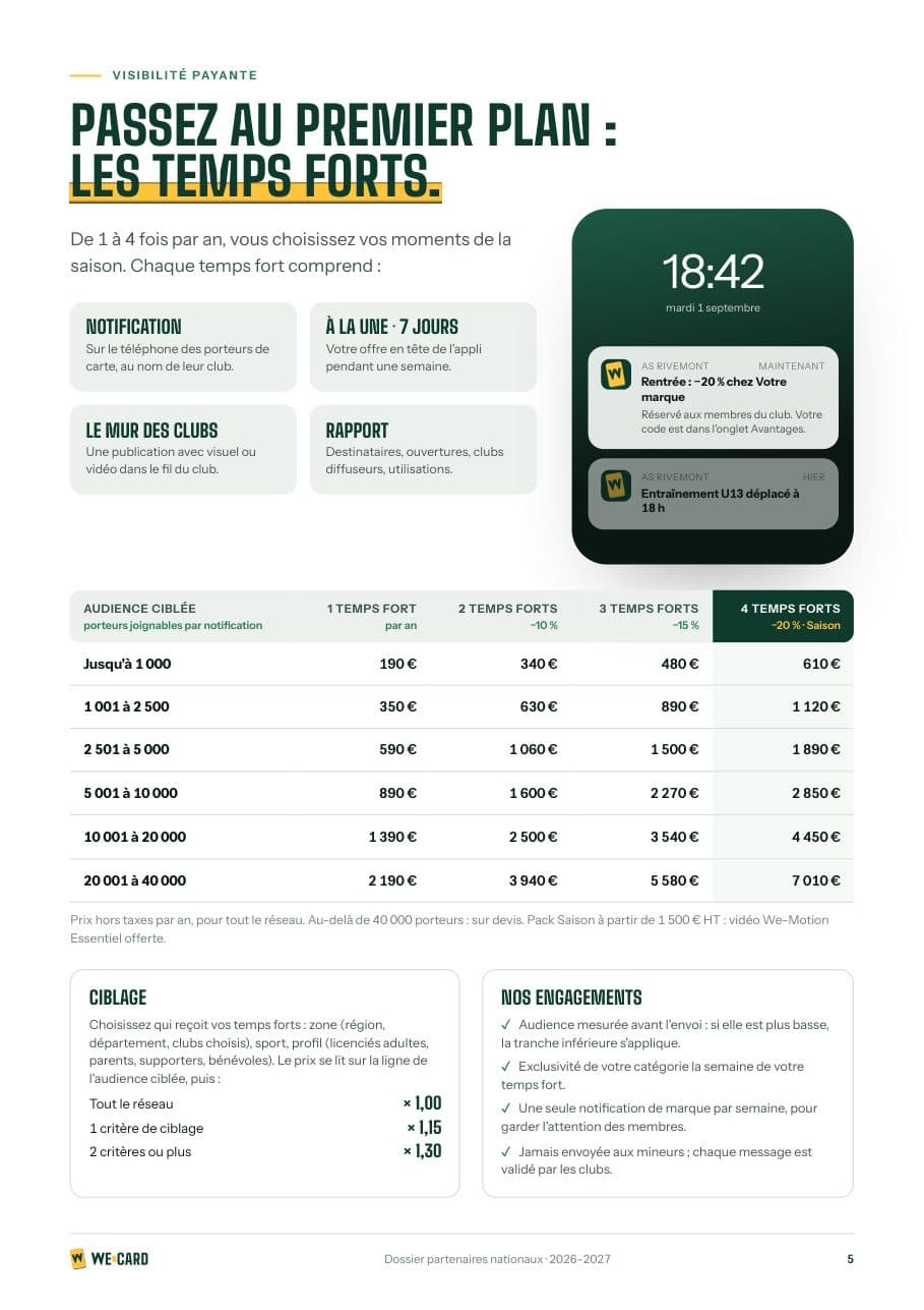 Page 5 du dossier partenaires